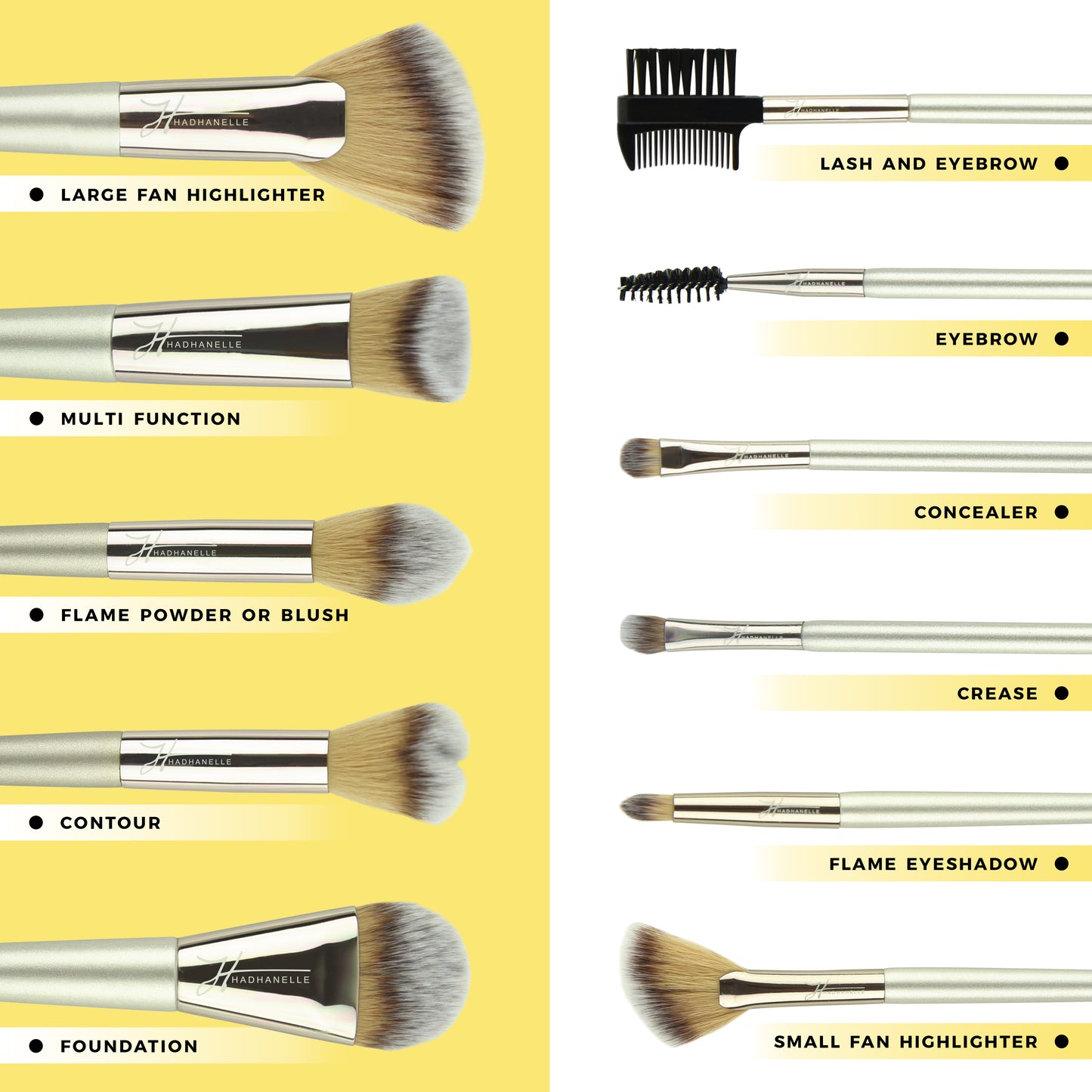 Makeup Brush Set- Travel/Vanity Case Included